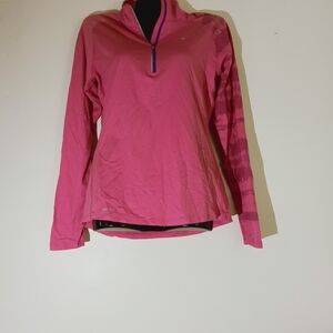 Nike Pink 1/4 Zip Athletic Pullover